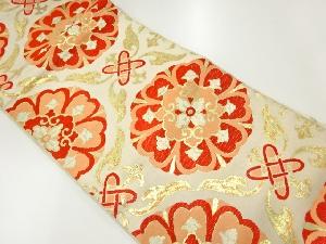 アンティーク　華紋模様織出し袋帯（材料）